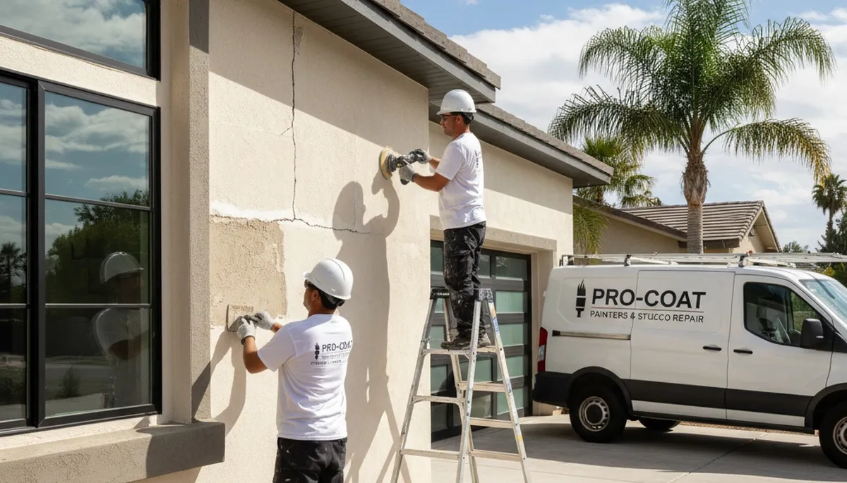 Stucco repair specialists restoring home exterior in Flagstaff, AZ for durable, weather-resistant finish